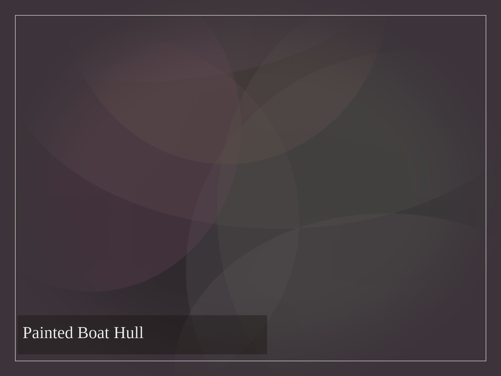 Painted Boat Hull