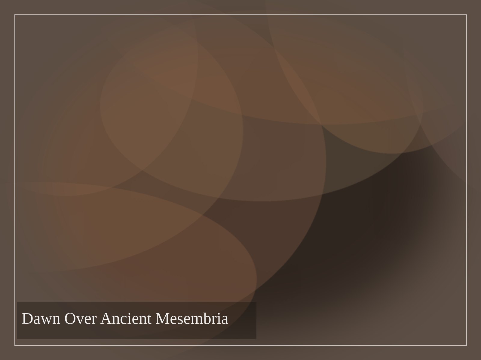 Dawn Over Ancient Mesembria