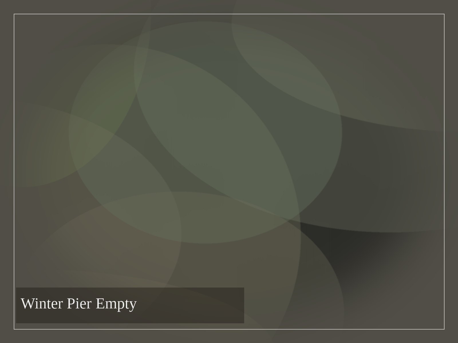 Winter Pier Empty